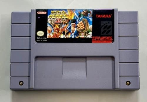 World Heroes 2 (Super Nintendo SNES, 1994) Game Only - Authentic - Tested