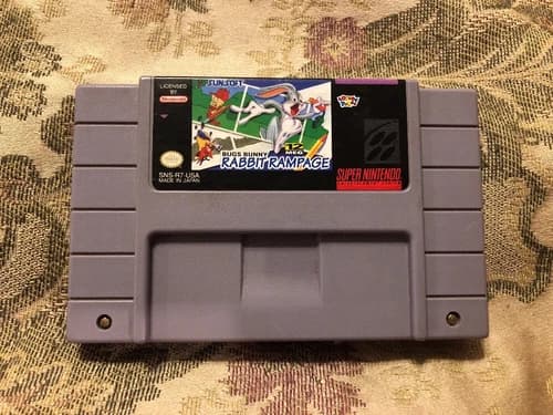 Bugs Bunny in Rabbit Rampage (Super Nintendo 1994) SNES Authentic !!
