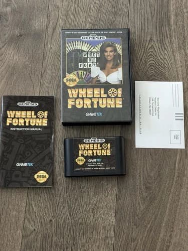 Wheel of Fortune (Sega Genesis) CIB Complete w/ Manual TESTED & WORKS