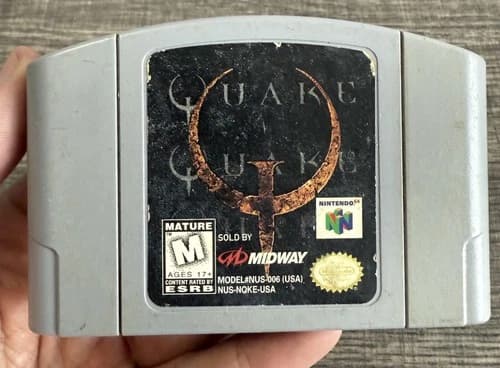 Quake (Nintendo 64 N64, 1998) Cart Cartridge Only Authentic Tested