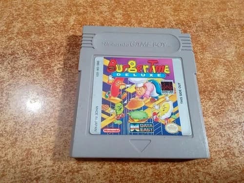 BurgerTime Deluxe (Nintendo Game Boy, 1991) *TESTED*