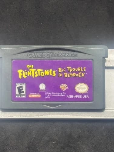 The Flintstones Big Trouble in Bedrock Nintendo Gameboy Advance Cartridge Only