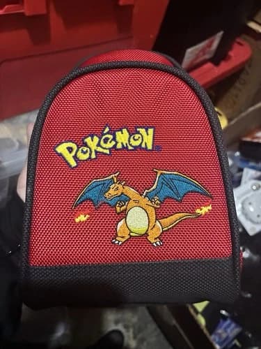 GBA Game Boy Advance Carrying Bag Pokemon Fire Red Version Charizard 2004