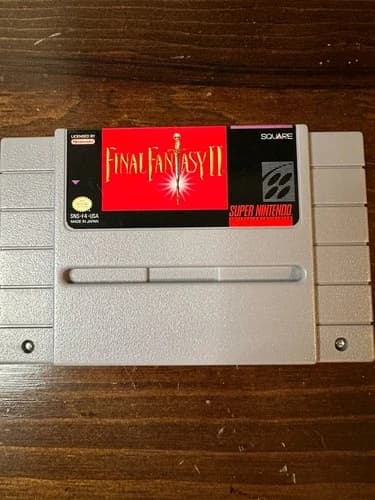 CLEAN Final Fantasy II 2 Super Nintendo SNES RPG 1991 - AUTHENTIC TESTED