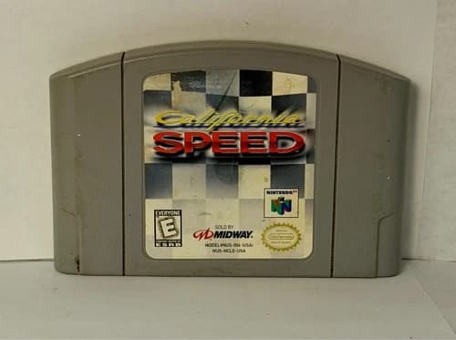California Speed N64 Nintendo 64 Racing Game Cartridge Authentic Midway