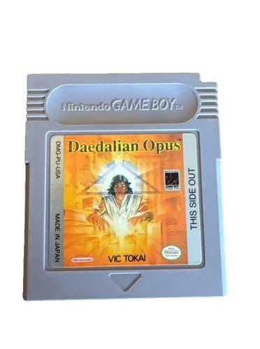Daedalian Opus Nintendo Original GameBoy Authentic Tested Working