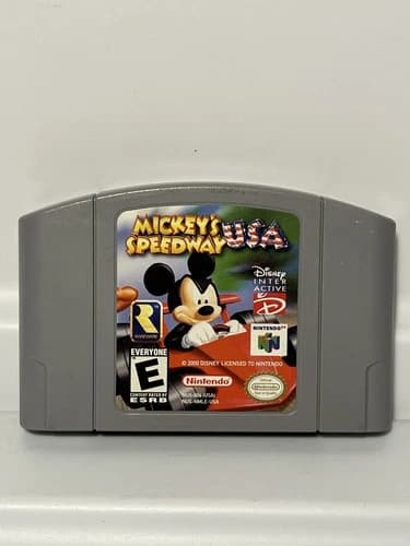 Mickey's Speedway USA - (Nintendo N64) Tested & Working Authentic - MINT COND