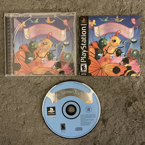 Miss Spider's Tea Party (PlayStation PS1) Black Label Complete CIB Tested