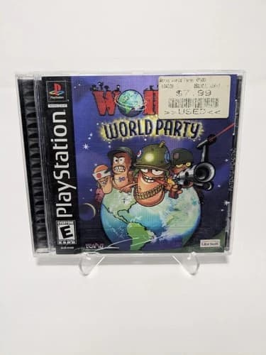 Worms: World Party (Sony PlayStation 2002) CIB, Complete w/ Linticular Cover PS1