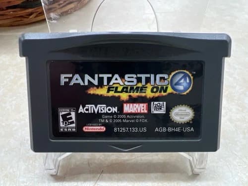 FANTASTIC 4 FLAME ON (NINTENDO GAME BOY ADVANCE) GAME ONLY - TESTED (WBP015862)