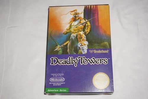 Deadly Towers (Nintendo NES) Complete in Box CIB
