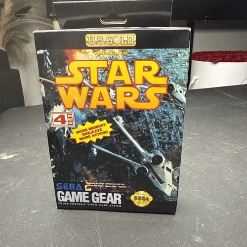 Sega GAME GEAR Authentic STAR WARS Complete with Box and Manual CIB G1