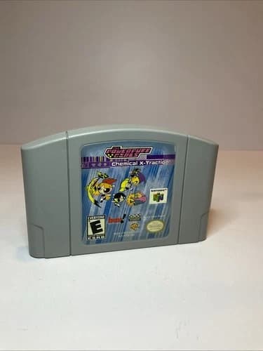 The Powerpuff Girls Chemical X-Traction (Nintendo 64, 1997) N64 Authentic TESTED