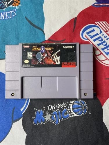 NBA Hang Time for Super Nintendo SNES Authentic Game Loose Cartridge.