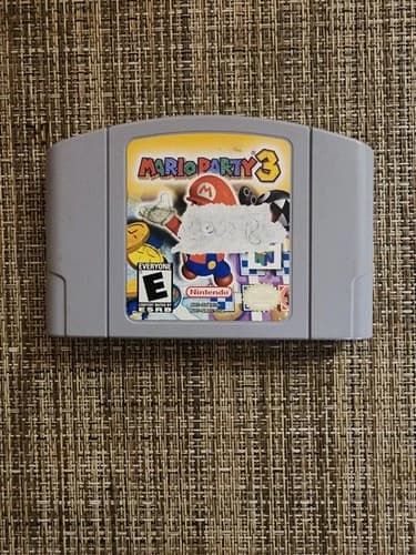 Mario Party 3 (Nintendo 64 N64, 2001) Pre-Owned Authentic Tear in Label See Pic