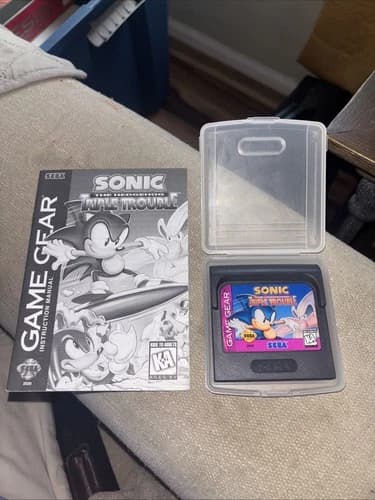 Sonic The Hedgehog: Triple Trouble (Sega Game Gear, 1994) Cart Only, Tested #jas
