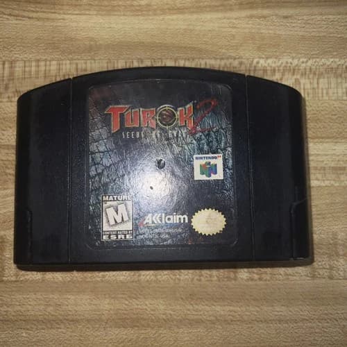 Turok 2: Seeds of Evil (Nintendo 64, 1998) N64 - Authentic - TESTED & Working