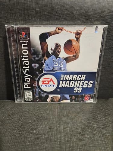 NCAA March Madness 99 Basketball Game Sony PlayStation 1 PS1 1998 Complete
