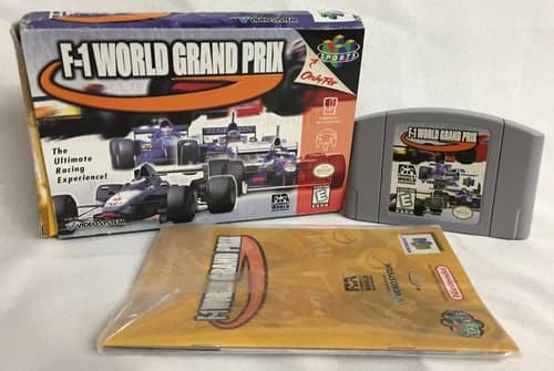 F-1 WORLD GRAND PRIX Nintendo 64 N64 CIB Manual COMPLETE IN BOX Racing FORMULA 1