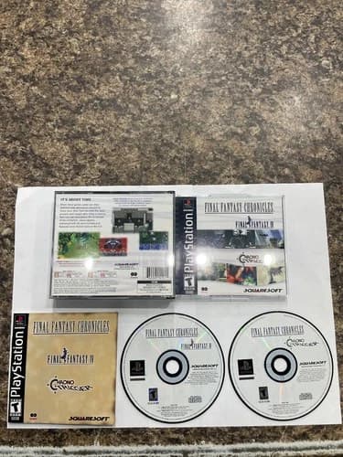 Final Fantasy Chronicles Black Label Playstation 1 PS1 CIB Complete Tested