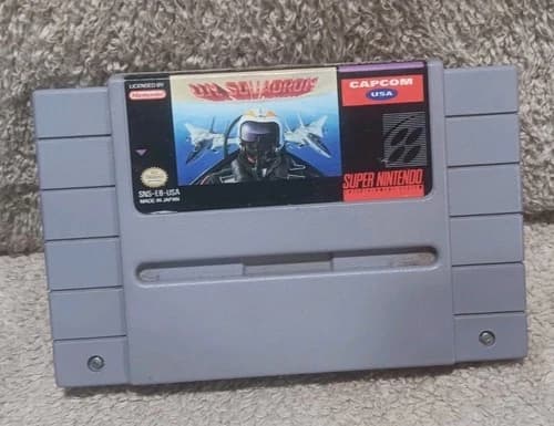 U.N. Squadron Super Nintendo Capcom USA SNES Authentic Original Game Cartridge