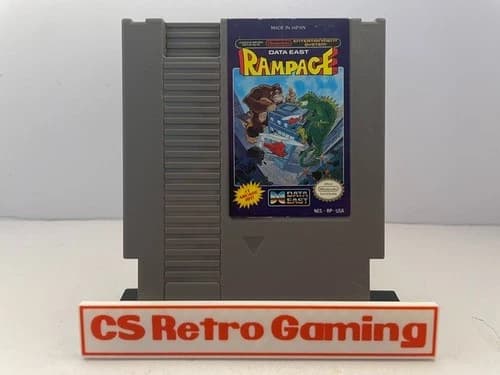 Rampage (Nintendo NES) Authentic Cleaned Tested Working