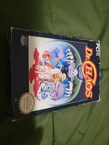 Dr Chaos Nes Cib Manual Dust Cover Box