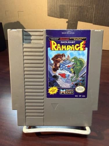 Rampage (Nintendo NES, 1988) Authentic, Tested & Working
