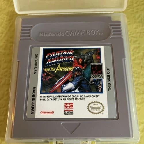 Captain America And The Avengers Nintendo Game Boy Cartridge