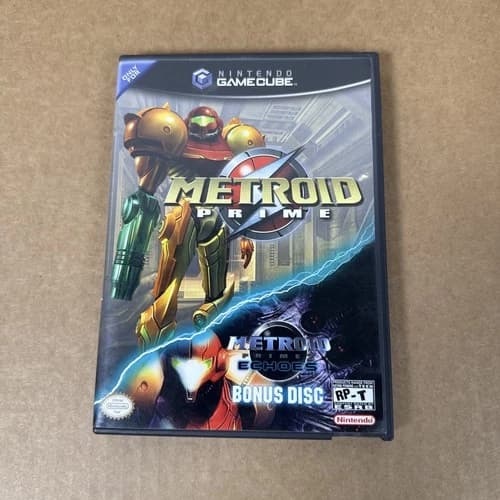 Metroid Prime + Metroid Prime 2 Echoes Bonus Disc – GameCube – Tested & Working