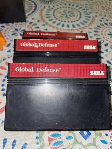 Global Defense (Sega Master System, 1987) Game Cartridge - Tested And Working