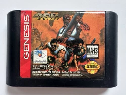 Red Zone (Sega Genesis, 1994)- Authentic