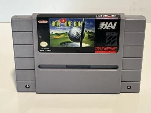SNES Hole In One Golf Super Nintendo Cartridge Tested Working