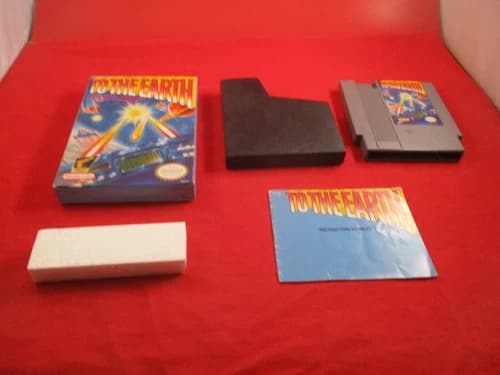 To the Earth (Nintendo Entertainment System, 1990) NES COMPLETE w/ Box manual
