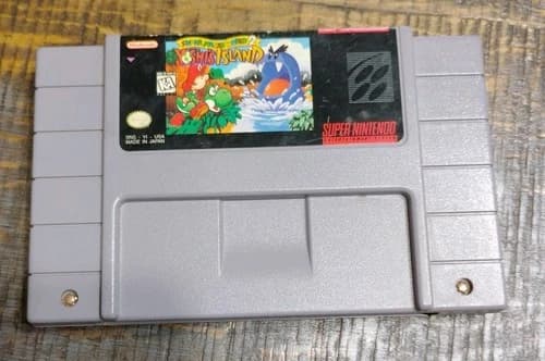B6 Super Mario World 2 Yoshi's Island SNES Super Nintendo Tested And Working