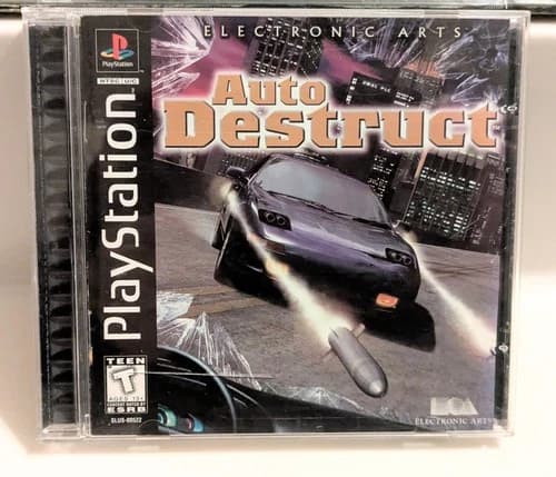 Auto Destruct Sony PlayStation 1, 1998, Complete, Clean, Tested, Working