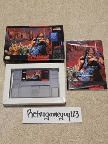 Blackthorne (Super Nintendo Entertainment System, 1994) Complete Snes Box