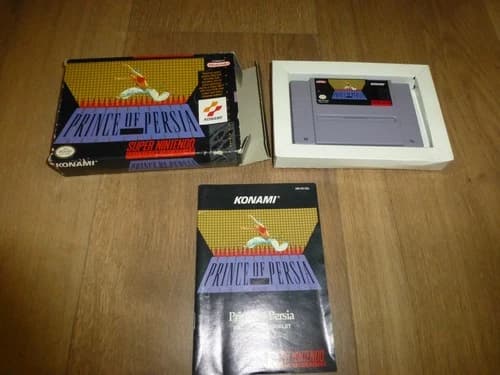 Prince Of Persia Super Nintendo SNES Complete In Box CIB Tested Authentic Konami
