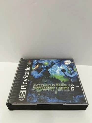 Syphon Filter 2 PS1 (Sony PlayStation 1, 2000) Black Label TESTED MISSING DISC