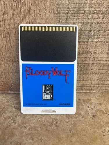 Bloody Wolf TurboGrafx 16 HuCard/Cartridge Only Authentic Tested Works