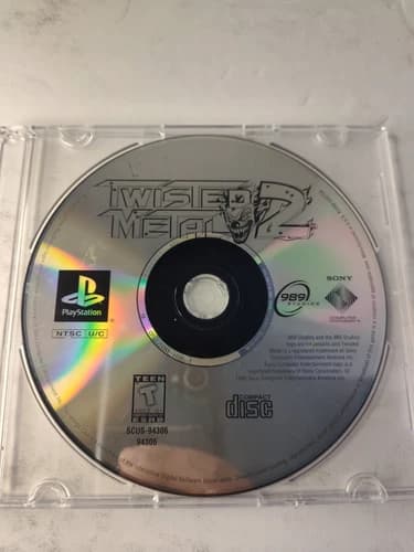 TWISTED METAL 2 SONY PLAYSTATION 1 PS1 GAME DISC ONLY
