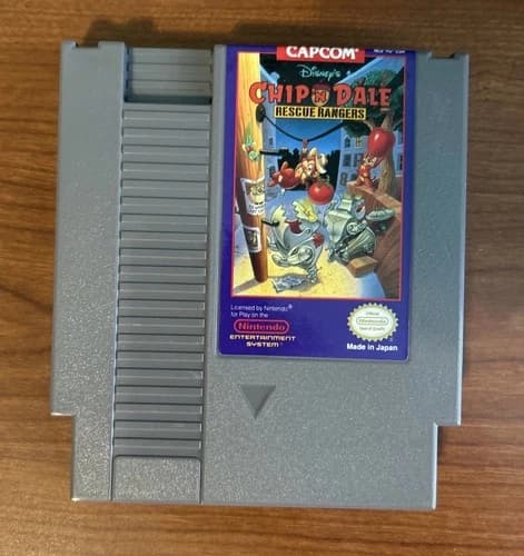 Retro Original Nintendo NES Chip n' Dale Rescue Rangers 1 Authentic - Tested