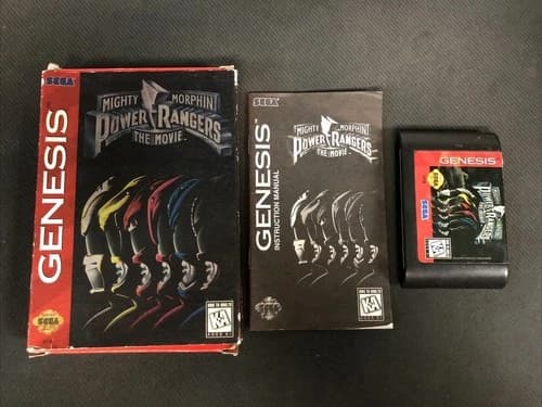 Mighty Morphin Power Rangers: The Movie (Sega Genesis, 1995) CIB - Tested *READ*