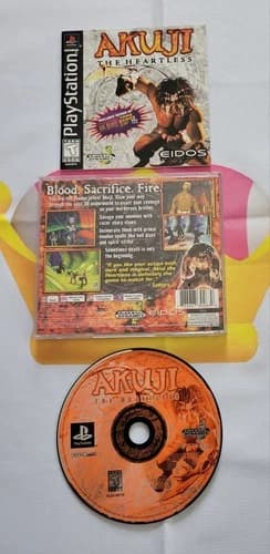 Akuji The Heartless (Playstation 1 PS1, 1998) - CIB Complete Tested