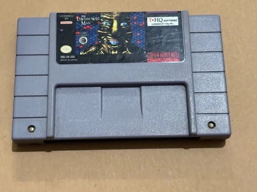 Super Nintendo SNES The LawnMower Man (Cleaned, Tested & Working)