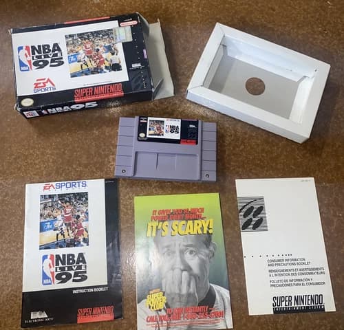 NBA Live 95 [SNES] [Super Nintendo] [Complete!]