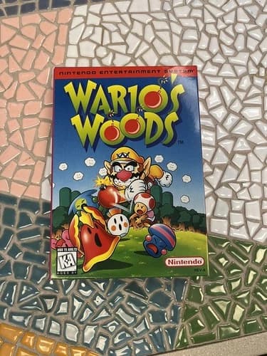 Wario's Woods Nintendo NES Video Game In Original Box Cib Top Copy