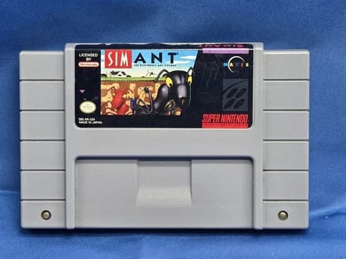 SimAnt SNES - Super Nintendo Tested Working Free Shipping