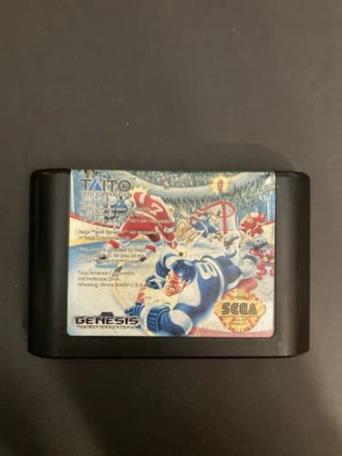 SEGA GENESIS - HIT the ICE - CARTRIDGE GAME - TESTED - SEE PICS - READ DESCRITIO