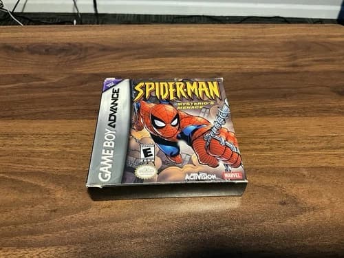 Spider-Man: Mysterio's Menace (Nintendo Game Boy Advance, 2001) CIB W/ Box